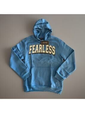 Fearless Dunking Skeleton Hoodie Blue Small Hooded Sweatshirt by Chemistry Brand